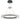 Romay LED 80cm Pendant Light 58w Tri Colour - Black/Opal