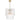 Samona 8LT Pendant Light - Antique Gold/Clear Sugar Glass E14