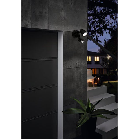 Chopper 1 Light Security spot with sensor Black