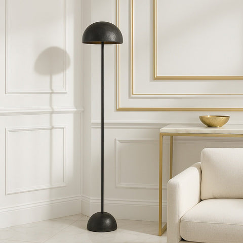 Ferum 2 x E27 Floor Lamp Black Patina