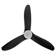 Torquay 56 Inch Black DC Ceiling Fan with 20w LED Tri Colour