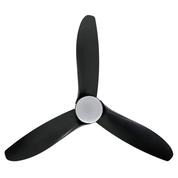 Torquay 56 Inch Black DC Ceiling Fan with 20w LED Tri Colour