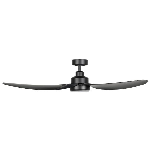 Torquay 56 Inch Black DC Ceiling Fan with 20w LED Tri Colour