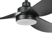 Torquay 56 Inch Black DC Ceiling Fan with 20w LED Tri Colour