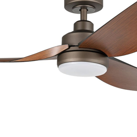 Torquay 56 Inch Oil Rubbed Bronze DC Ceiling Fan with 20w LED Tri Colour with ABS Blades