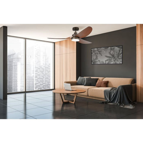 Torquay 56 Inch Oil Rubbed Bronze DC Ceiling Fan with 20w LED Tri Colour with ABS Blades
