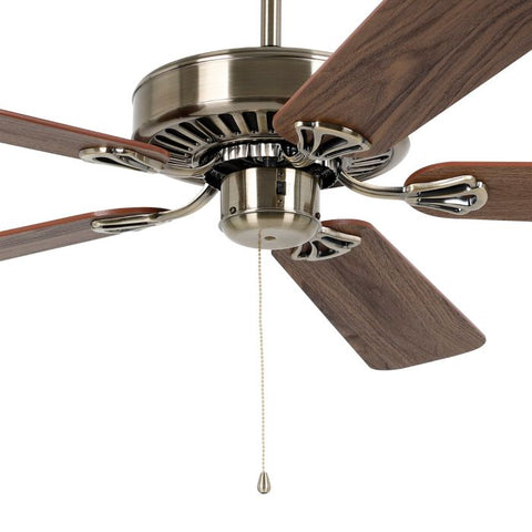 Waikiki 52 AC Ceiling Fan Antique Bronze with Walnut Blades