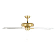 Waikiki 52 AC Ceiling Fan Brass with White Blades