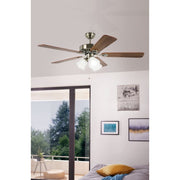 Waikiki 52 AC Ceiling Fan Antique Bronze with Walnut Blades