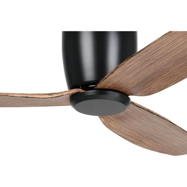 Seacliff 44 Inch Black/Walnut DC Ceiling Fan with ABS Blades