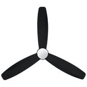 Seacliff 52 Inch Black DC Ceiling Fan with 15w LED Tri Colour
