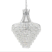 Beires 10 Light Crystal Chrome Pendant