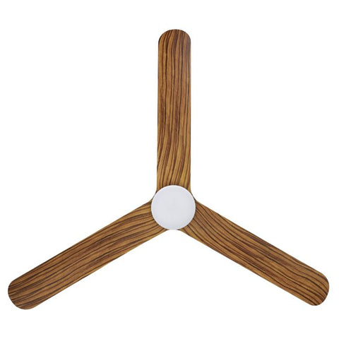 Iluka 60 Inch Black DC Ceiling Fan with Wooden ABS Blades with 18w LED Tri Colour