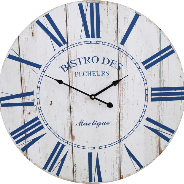 LC5101-2 Clock Bistro Blue 58cm