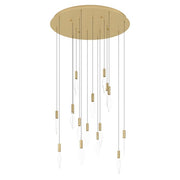 Mirador 16x3w LED 3000k Round Pendant Brass