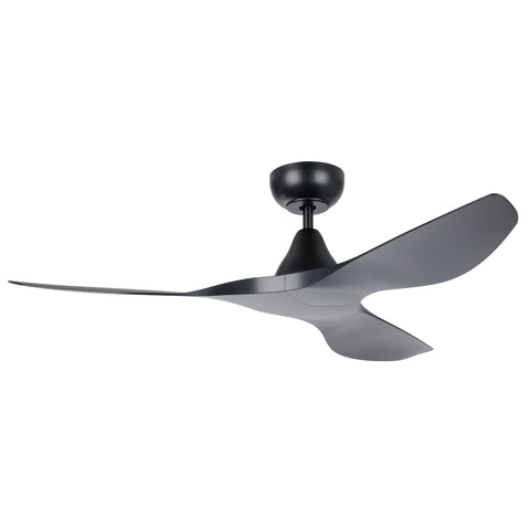 Surf 52 Inch DC Black Ceiling Fan