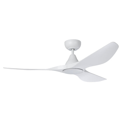 Surf 52 Inch DC White Ceiling Fan with 20w LED Tri Colour