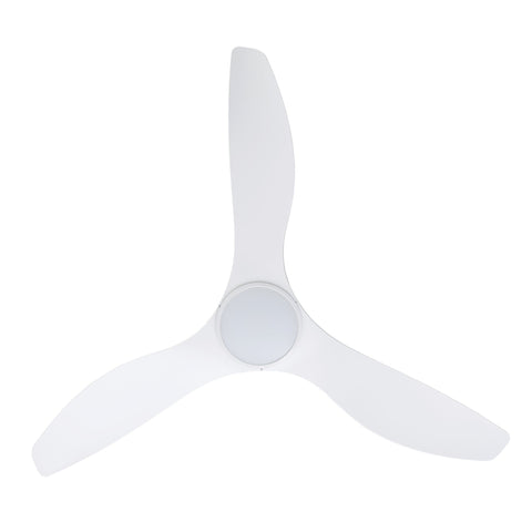 Surf 52 Inch DC White Ceiling Fan with 20w LED Tri Colour