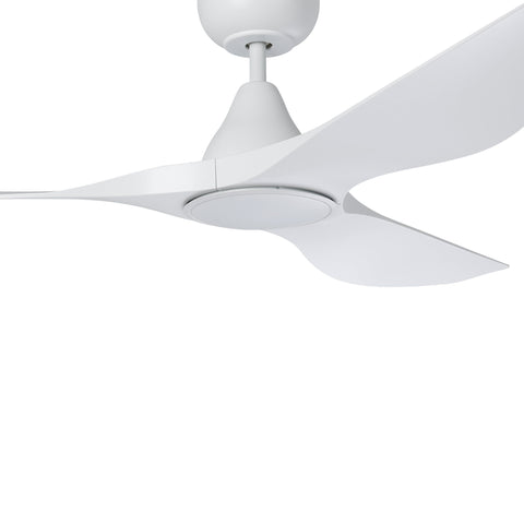 Surf 52 Inch DC White Ceiling Fan with 20w LED Tri Colour