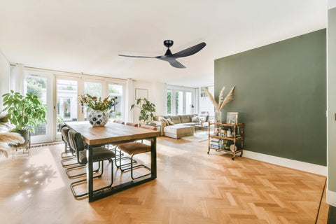 Surf 60 Inch DC Black Ceiling Fan