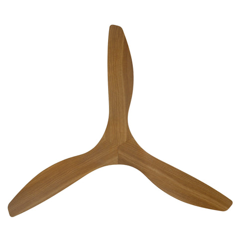 Surf 60 Inch DC Black Ceiling Fan with Teak Blades