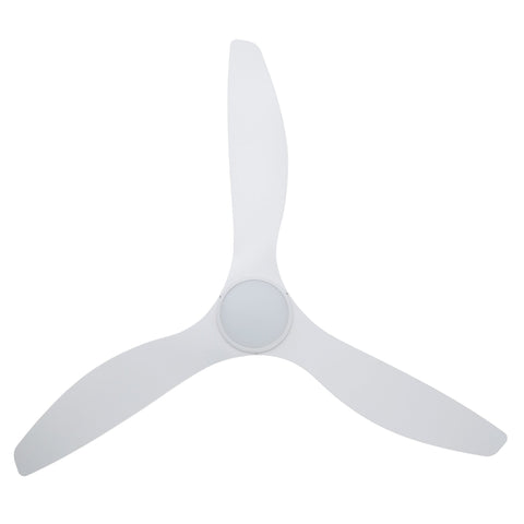 Surf 60 Inch DC White Ceiling Fan with 20w LED Tri Colour
