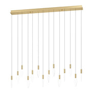 Mirador 14x3w LED 3000k Rectangular Pendant Brass