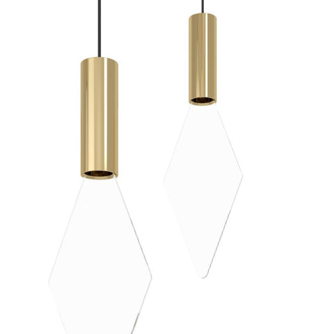 Mirador 14x3w LED 3000k Rectangular Pendant Brass