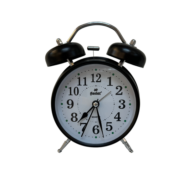 Twin Bell Alarm Clock Black