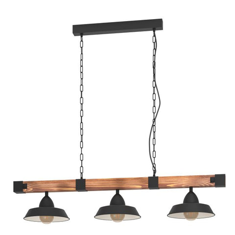 Oldbury Wooden 3 Light Pendant