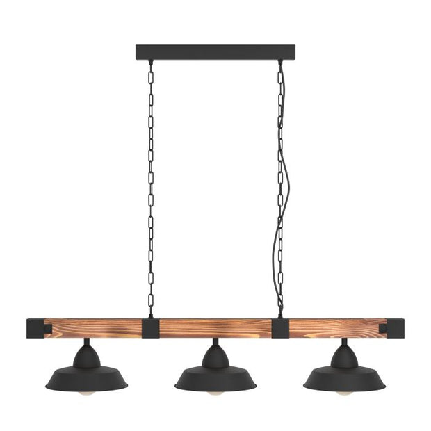 Oldbury Wooden 3 Light Pendant