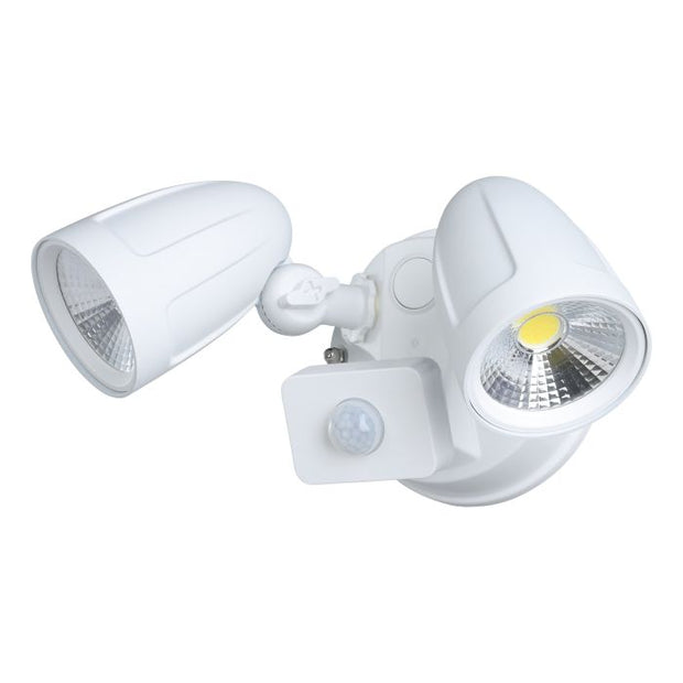 CHOPPER 2 2x15W LED CCT Twin White With Sensor Spotlight