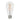5W E27 ST64 Pear Cool White Clear Dimmable LED