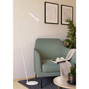 CAMINIA 1X5W GU10 LED CCT White/Brass Floor Lamp