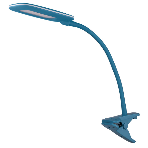 Bryce 4.8w LED 4000K 3 stage Touch Blue Clamp Lamp