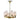 Ahern 6 Light Pendant Brass/Opal