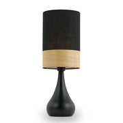 Akira Table Lamp Black and Oak