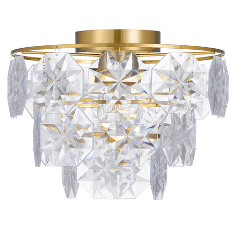 ALISON Antique Gold with Clear Glass Batten Fix DIY