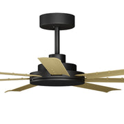 Alula 60in Complete fan with Black Motor Bamboo Blades
