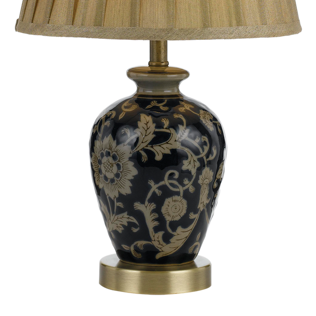 Amani Blue and Gold Table Lamp