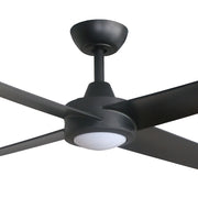 Ambience DC 48 Ceiling Fan Black with 8W LED Uplight Fan and 17W 3CCT Bottom LED