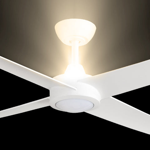 Ambience DC 48 Ceiling Fan White with 8W LED Uplight Fan and 17W 3CCT Bottom LED