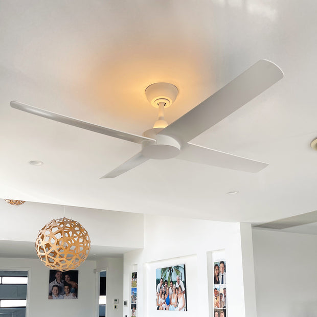 Ambience DC 48 Ceiling Fan White with 8W LED Uplight Fan