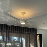 Ambience DC 52 Ceiling Fan White with 8W LED Uplight Fan and 17W 3CCT Bottom LED