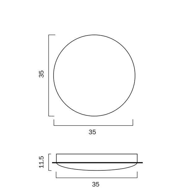 ANDELA 30W LED 5000K Round Crystal CTC