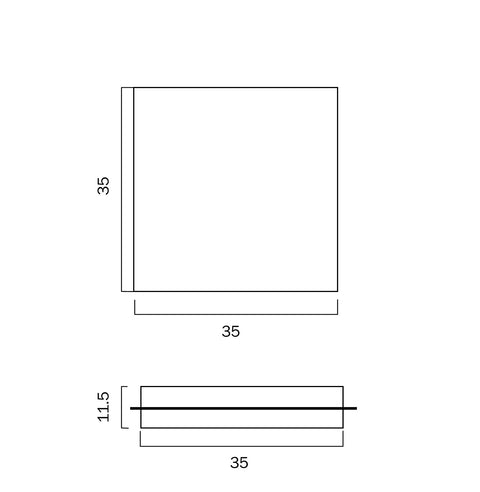ANDELA 30W LED 5000K Square Crystal CTC