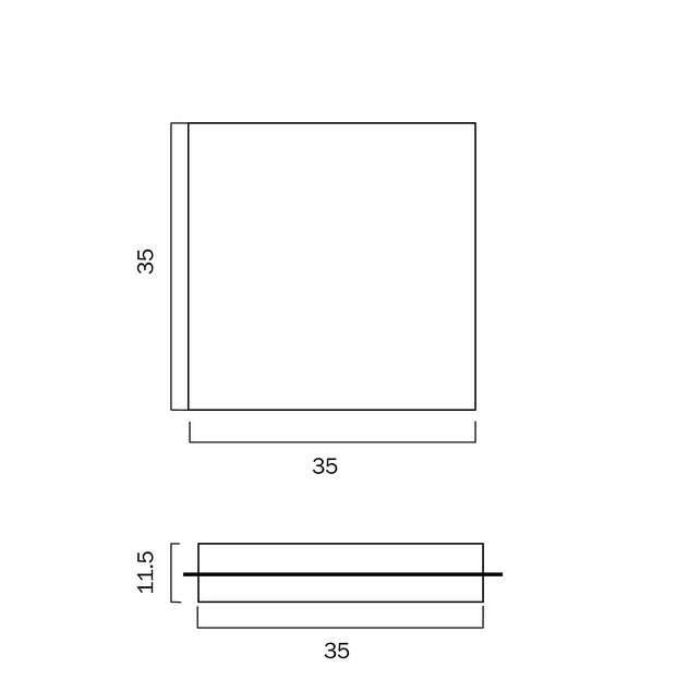 ANDELA 30W LED 5000K Square Crystal CTC