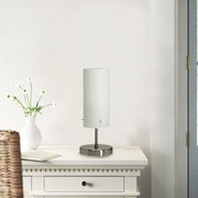 Angus Table Lamp Touch Nickel/Opal Matt