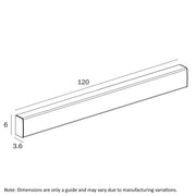 Anka 120cm Batten 36w 3CCT White IP20