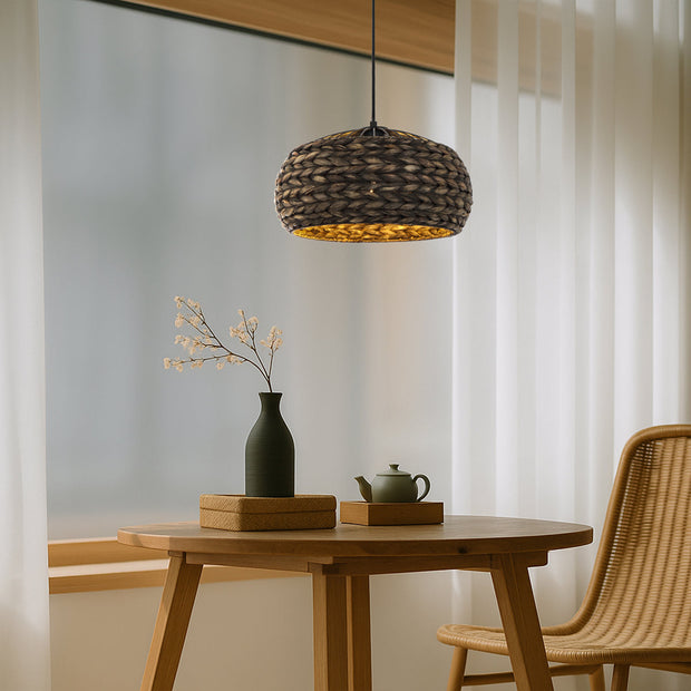 Antera 40 Weave Pendant Black